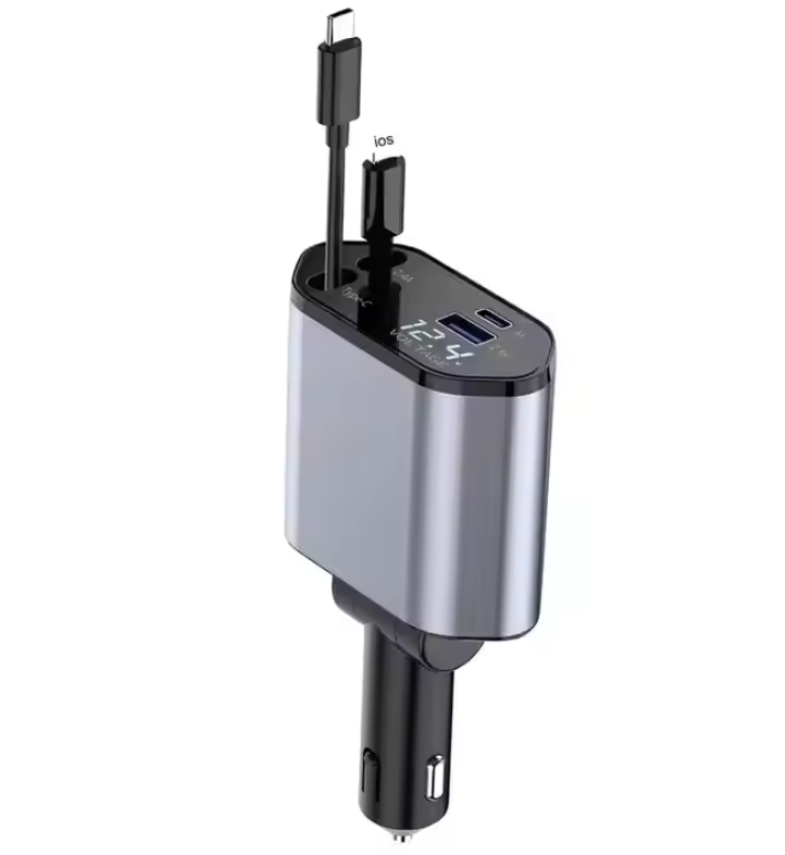 Chargeur de Voiture Rétractable